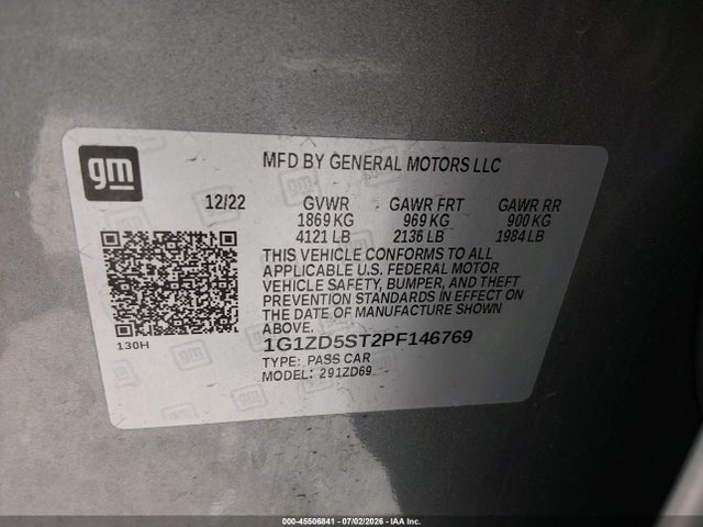 2023 CHEVROLET MALIBU FWD 1LT 9