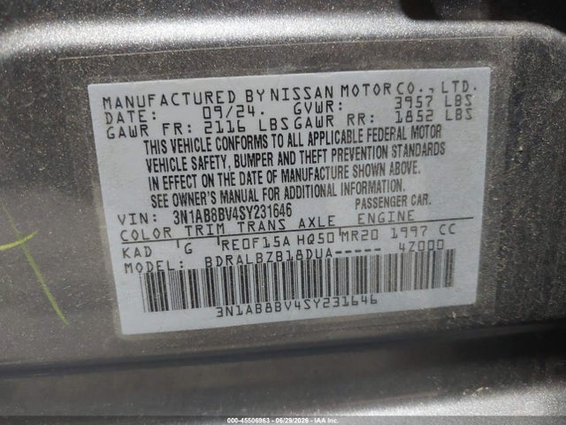 صورة 9 لـ 2025 Nissan SENTRA S
