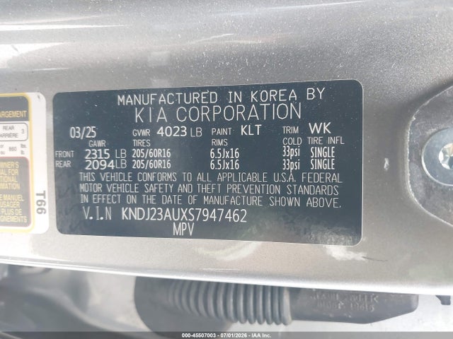 2025 KIA SOUL LX — фото 9