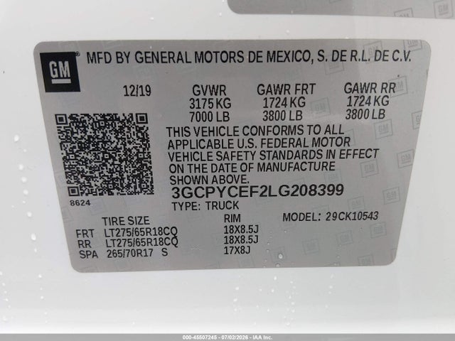 2020 Chevrolet SILVERADO 1500 4WD SHORT BED CUSTOM TRAIL BOSS — фото 9