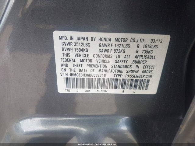 2013 Honda FIT 照片 9