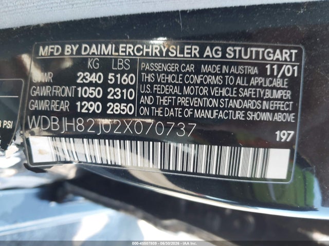 صورة 9 لـ 2002 Mercedes-BENZ E 320 4M