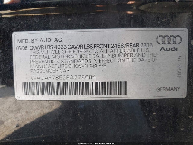 صورة مصغرة 9 لـ 2006 AUDI A4 2.0T