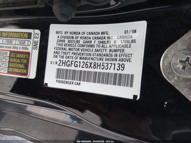 صورة 9 لـ 2008 Honda CIVIC LX