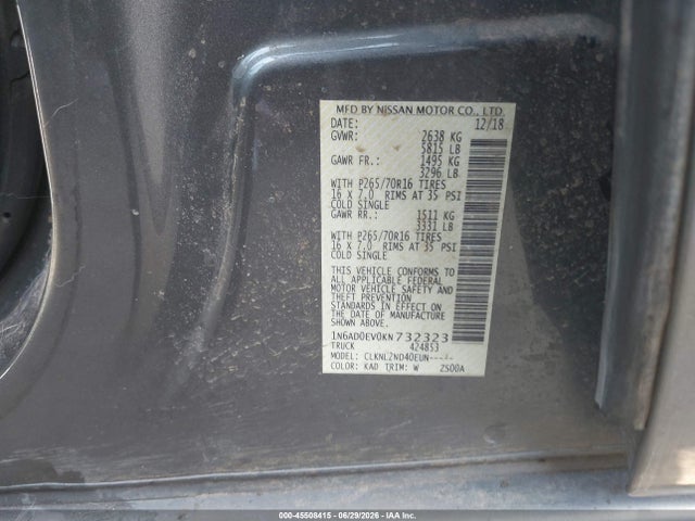 2019 Nissan FRONTIER SV 照片 9