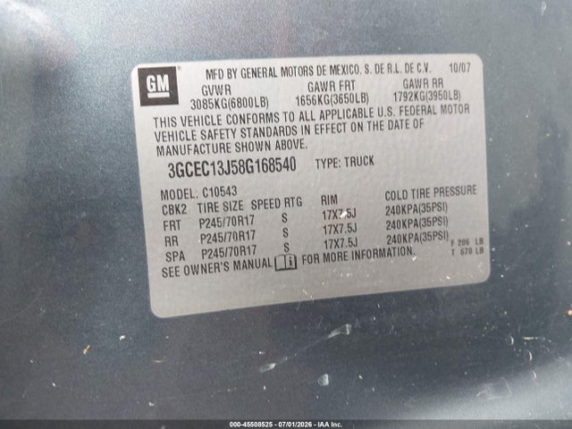 2008 Chevrolet SILVERADO 1500 LT1 照片 9