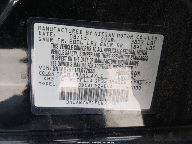 صورة 9 لـ 2015 Nissan SENTRA SV
