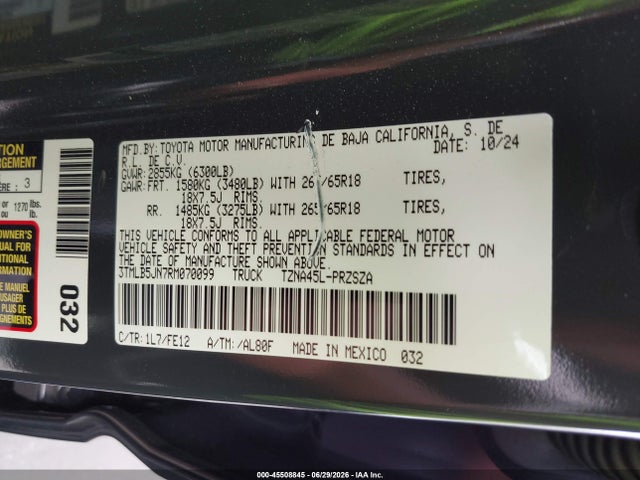 2024 Toyota TACOMA TRD SPORT photo 9