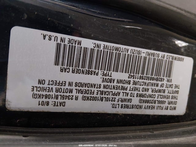 2002 Subaru OUTBACK — фото 9