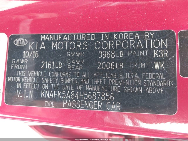 2017 KIA FORTE LX 照片 9