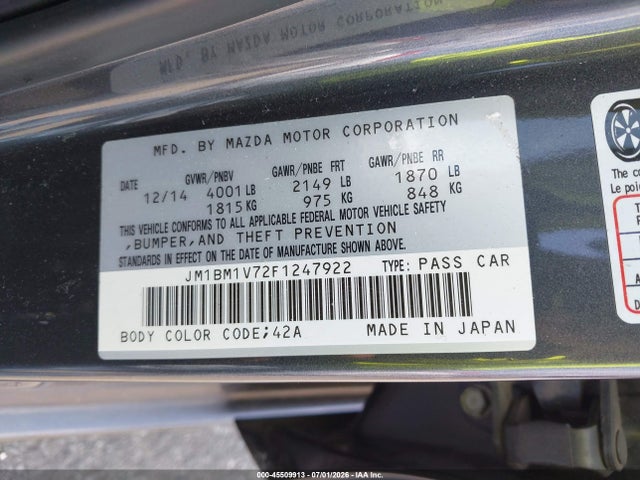 2015 Mazda MAZDA3 I TOURING — фото 9