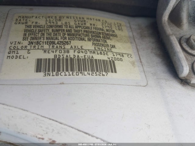 صورة 9 لـ 2009 Nissan VERSA 1.8S
