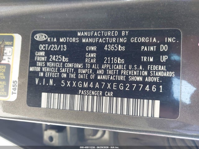 صورة 9 لـ 2014 KIA OPTIMA LX