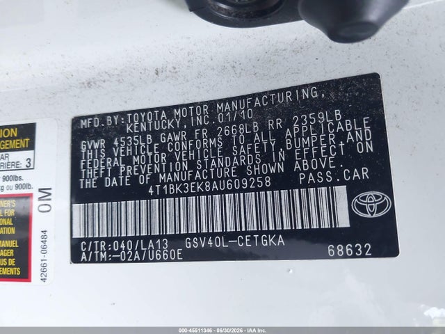 صورة 9 لـ 2010 Toyota CAMRY XLE V6