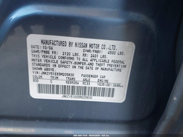 صورة 9 لـ 2005 Infiniti G35