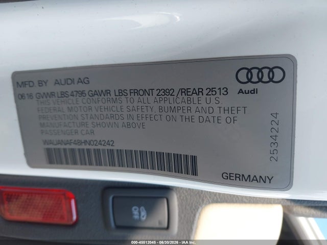 2017 AUDI A4 PREMIUM 照片 9