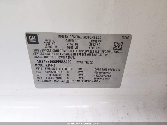 2015 GMC SIERRA 2500HD AVAILABLE WIFI SLE 照片 9