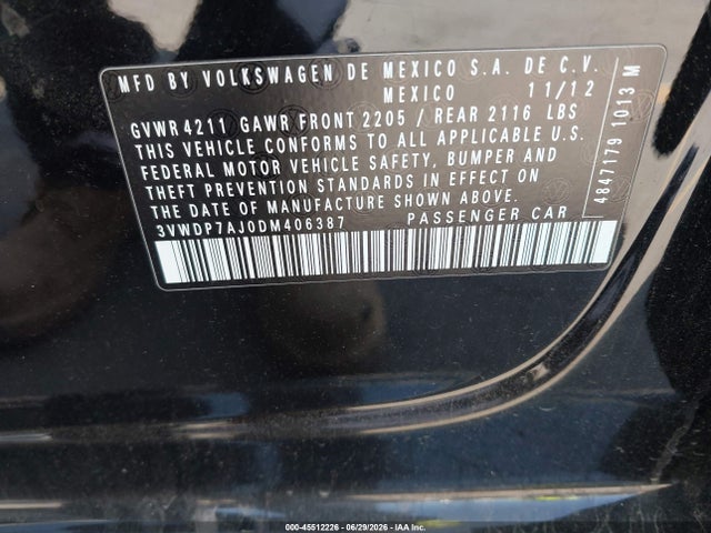 2013 Volkswagen JETTA 2.5L SE photo 9