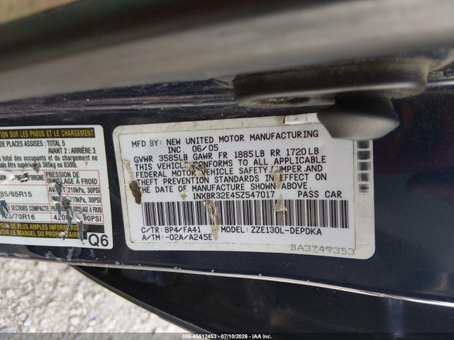 صورة 9 لـ 2005 Toyota COROLLA CE