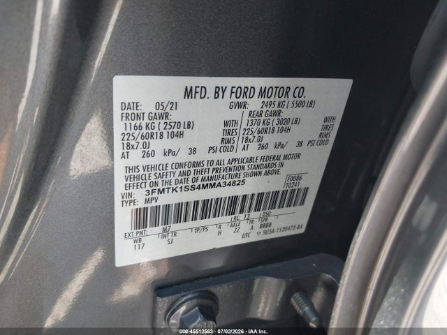 2021 FORD MUSTANG MACH-E SELECT 9