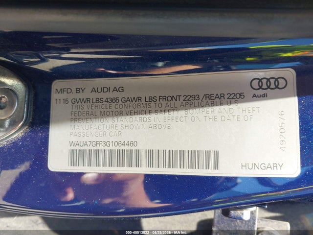 صورة 9 لـ 2016 AUDI A3 1.8T PREMIUM