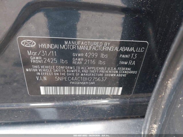 صورة 9 لـ 2011 Hyundai SONATA SE