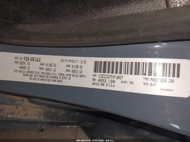 2015 Chrysler 200 S 照片 9