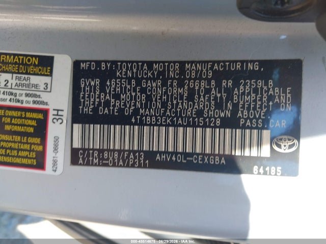صورة 9 لـ 2010 Toyota CAMRY HYBRID