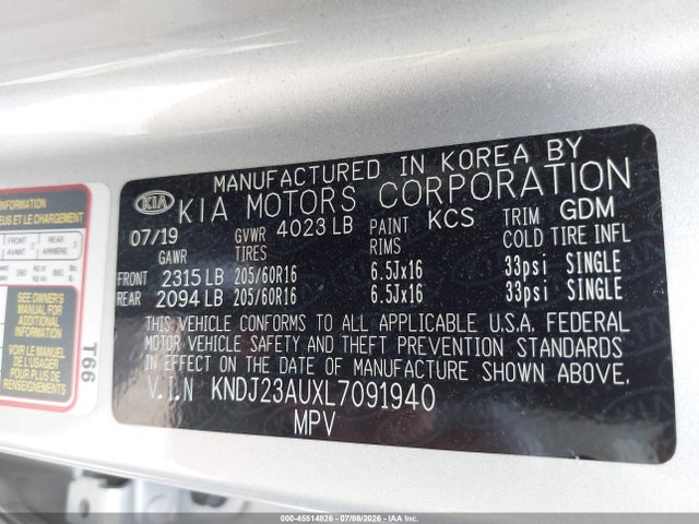 2020 KIA SOUL LX photo 9