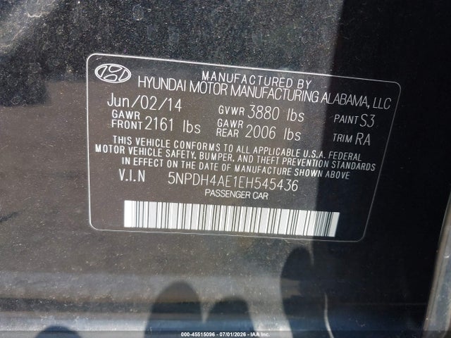 صورة 9 لـ 2014 Hyundai ELANTRA SE