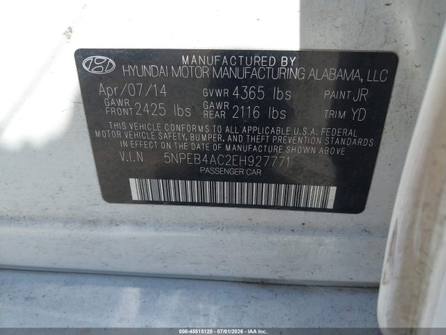 2014 Hyundai SONATA GLS 照片 9