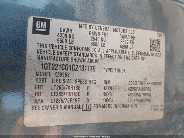 2012 GMC SIERRA 2500HD SLT 照片 9