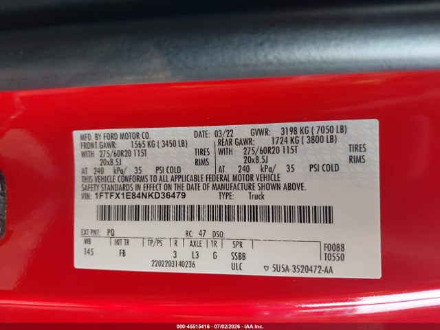 2022 FORD F-150 XLT 照片 9