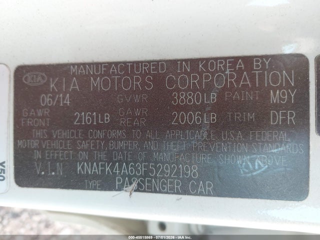 2015 KIA FORTE LX — фото 9