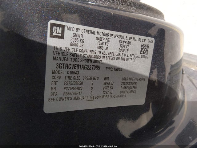 2010 GMC SIERRA 1500 SLE 照片 9