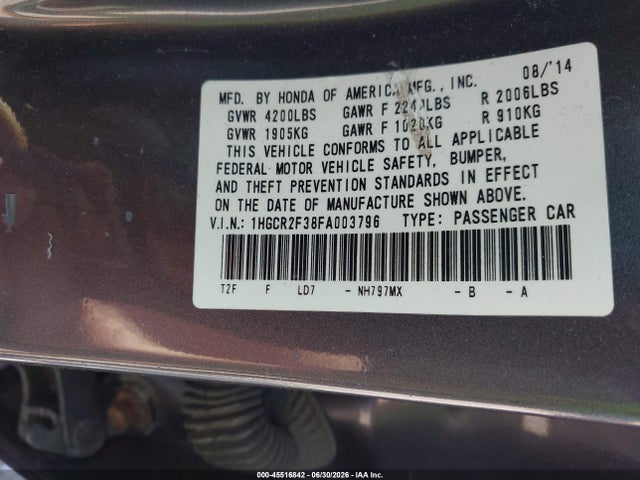 2015 Honda ACCORD LX 照片 9