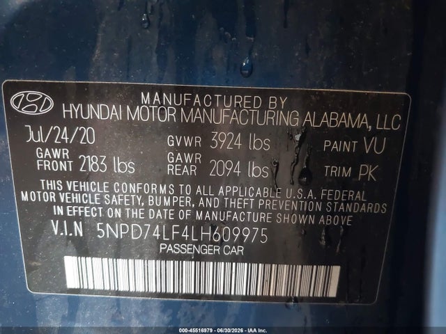 صورة 9 لـ 2020 Hyundai ELANTRA SE