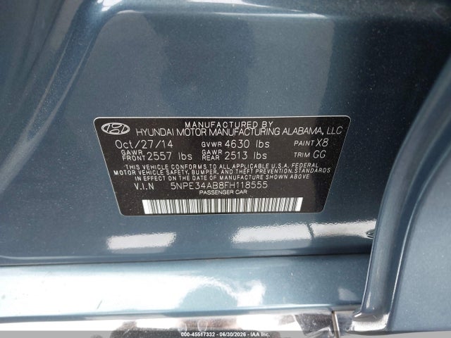 صورة 9 لـ 2015 Hyundai SONATA LIMITED 2.0T