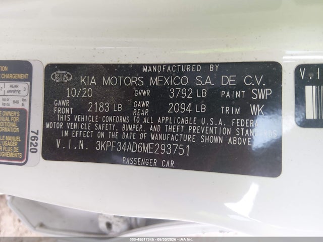 2021 KIA FORTE GT-LINE photo 9