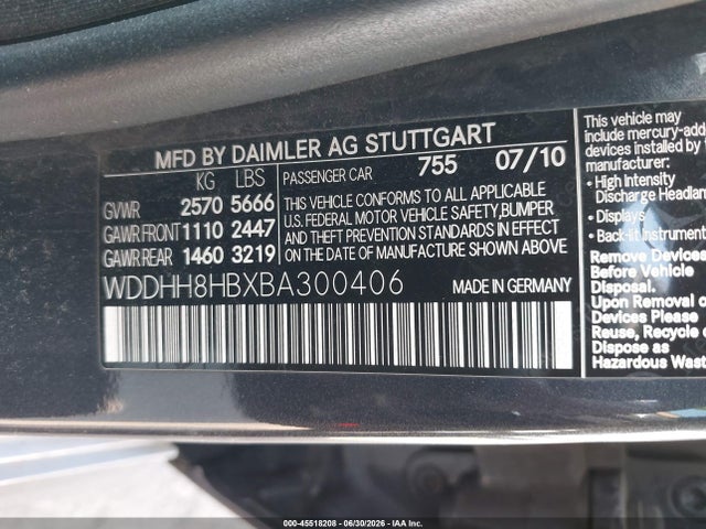 صورة 9 لـ 2011 Mercedes-BENZ E 350 4MATIC