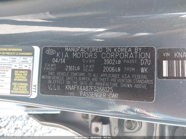 2015 KIA FORTE EX 照片 9