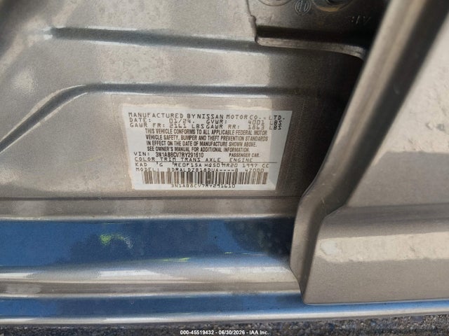 2024 Nissan SENTRA SV XTRONIC CVT — фото 9