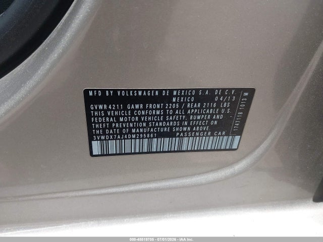 صورة 9 لـ 2013 Volkswagen JETTA 2.5L SE