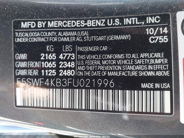 صورة 9 لـ 2015 Mercedes-BENZ C 300 SPORT 4MATIC