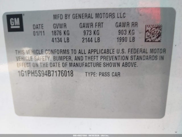 2011 Chevrolet CRUZE LTZ 照片 9