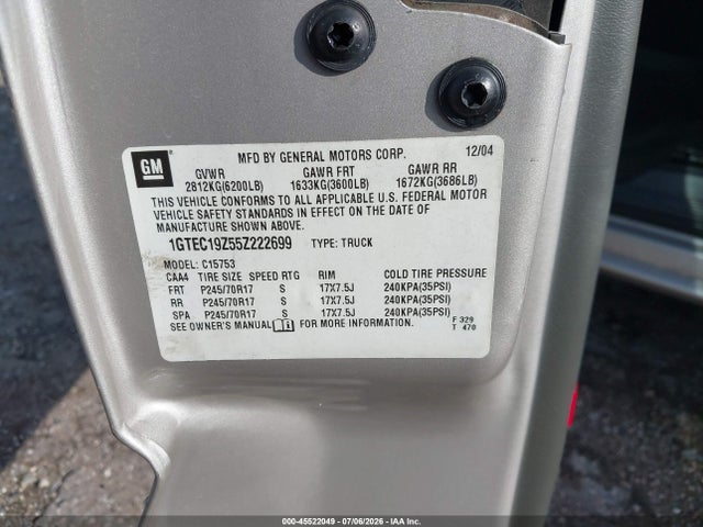 2005 GMC SIERRA 1500 SLE 照片 9