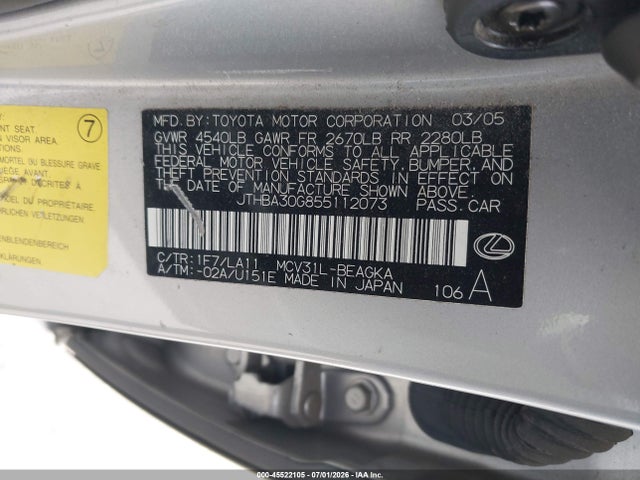 2005 Lexus ES 330 photo 9