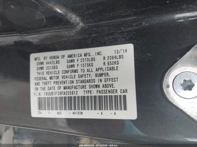 2015 Acura TLX photo 9