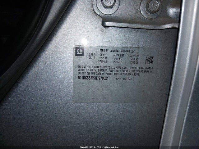 2017 Chevrolet CRUZE LS AUTO — миниатюра 9