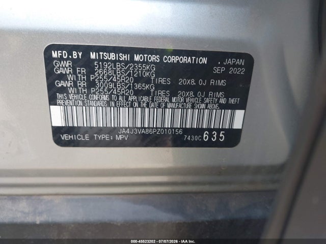 2023 MITSUBISHI OUTLANDER SEL 2.5 2WD/SEL BLACK EDITION 2WD 9